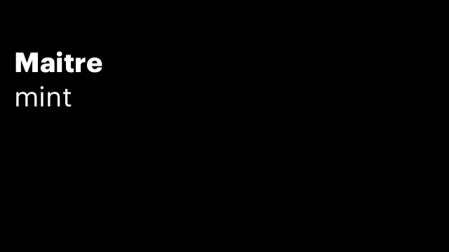 Maitre