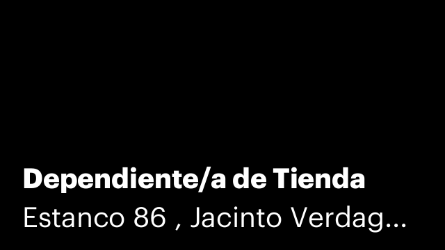 Dependiente/a de Tienda