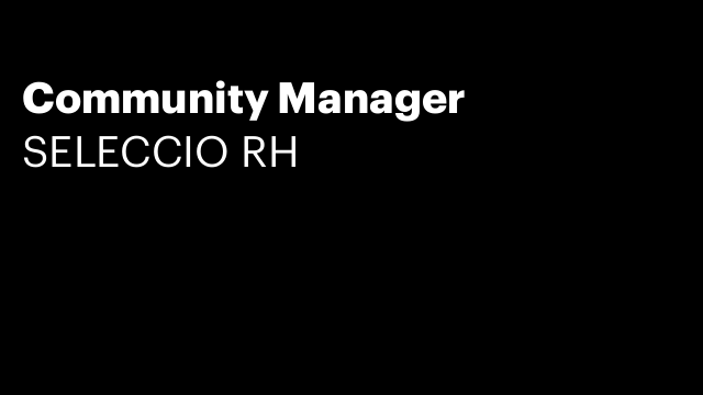 Community Manager