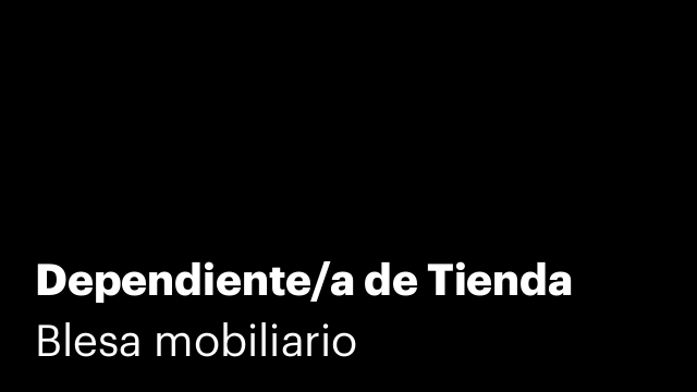 Dependiente/a de Tienda
