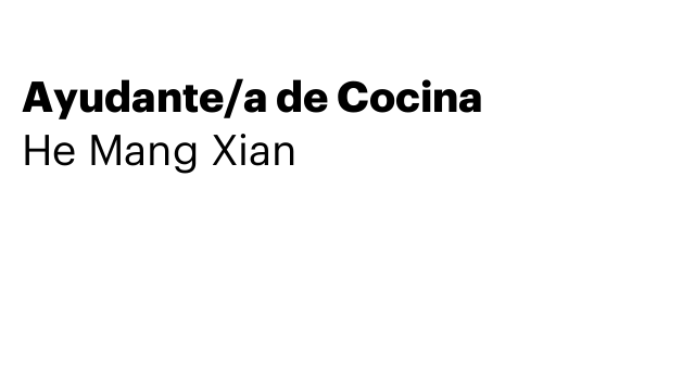 Ayudante/a de Cocina