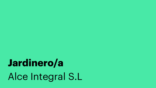 Jardinero/a