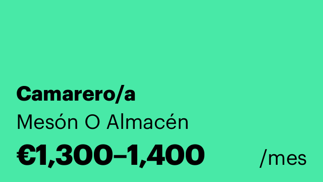 Camarero/a