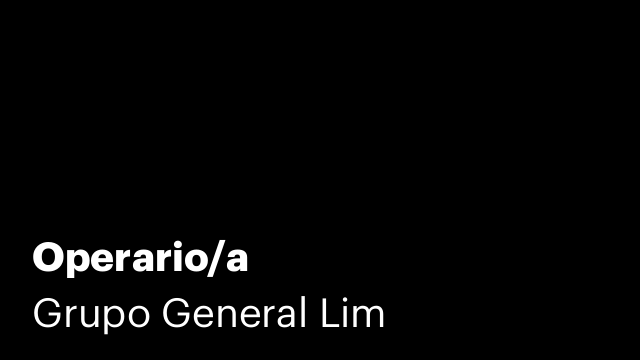 Operario/a