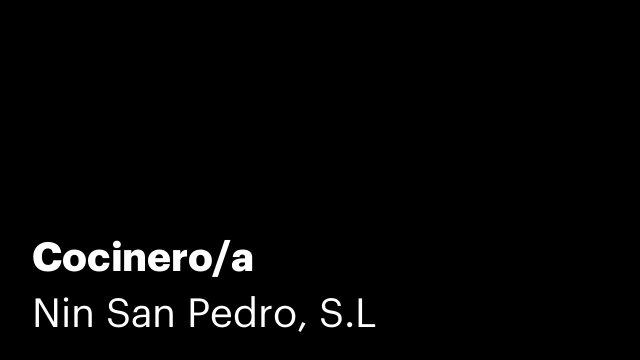 Cocinero/a