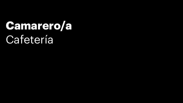 Camarero/a