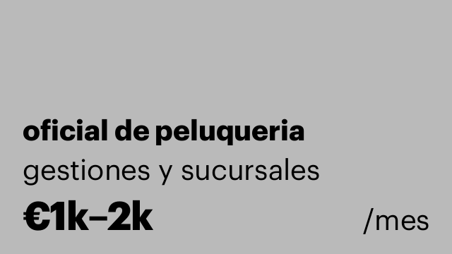 oficial de peluqueria