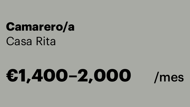 Camarero/a