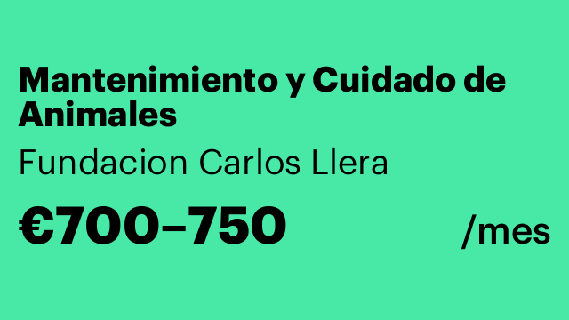 Mantenimiento y Cuidado de Animales