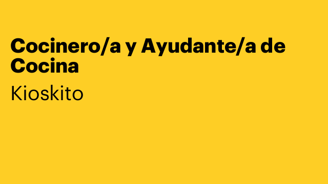 Cocinero/a y Ayudante/a de Cocina