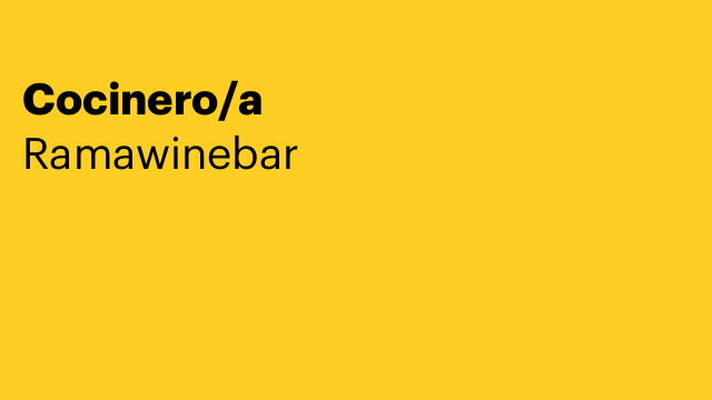 Cocinero/a