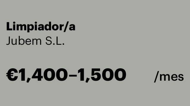 Limpiador/a