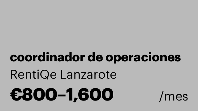 coordinador de operaciones