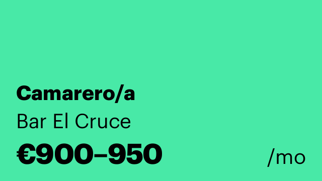 Camarero/a