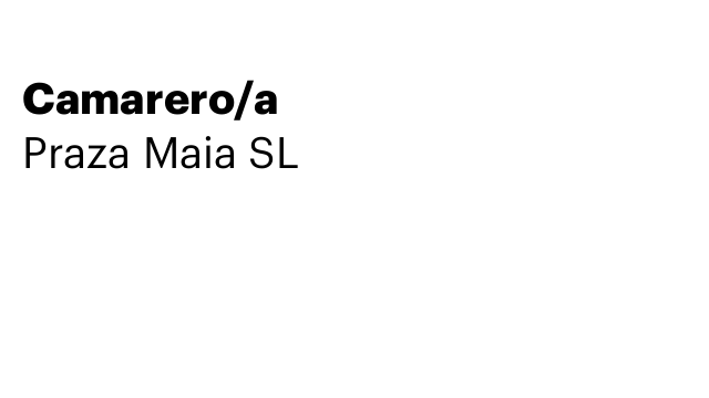 Camarero/a