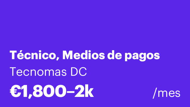 Técnico, Medios de pagos
