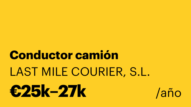 Conductor camión
