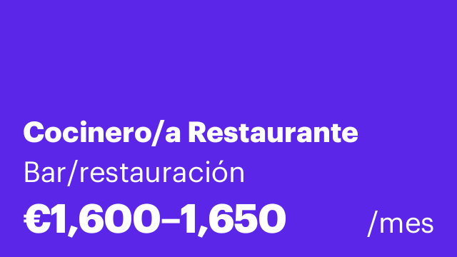 Cocinero/a Restaurante