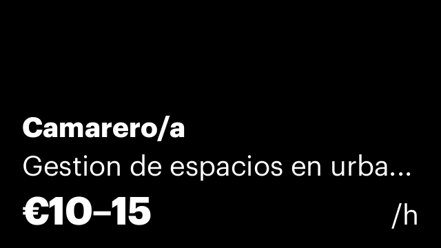 Camarero/a