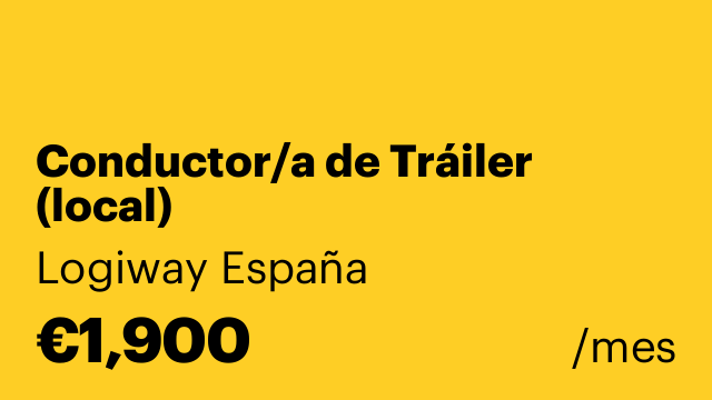 Conductor/a de Tráiler (local)