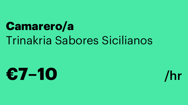 Camarero/a