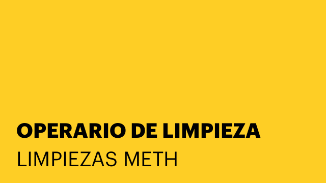 OPERARIO DE LIMPIEZA