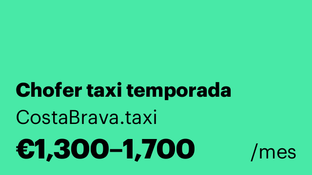 Chofer taxi temporada