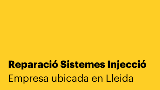 Reparació Sistemes Injecció