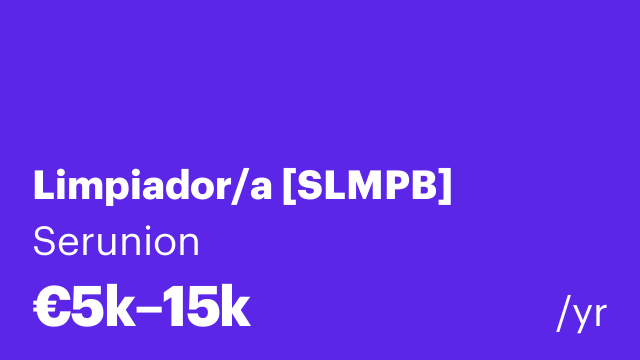 Limpiador/a [SLMPB]