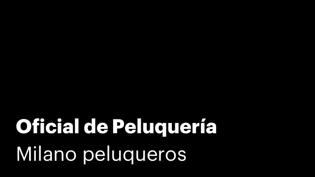 Oficial de Peluquería