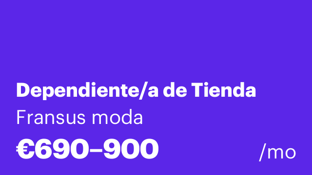 Dependiente/a de Tienda