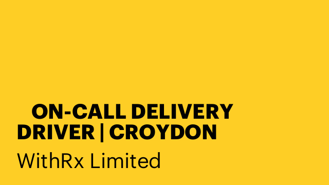 🚗 ON-CALL DELIVERY DRIVER | CROYDON