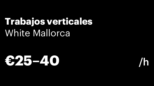 Trabajos verticales