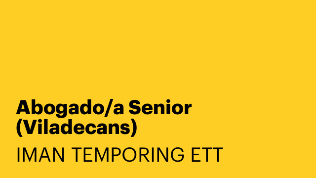Abogado/a Senior (Viladecans)