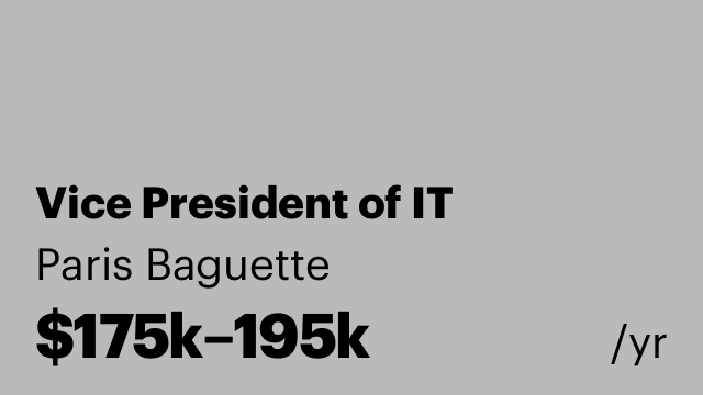 Vice President of IT