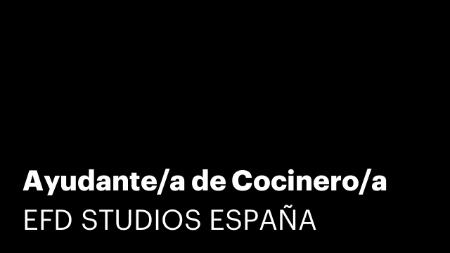 Ayudante/a de Cocinero/a