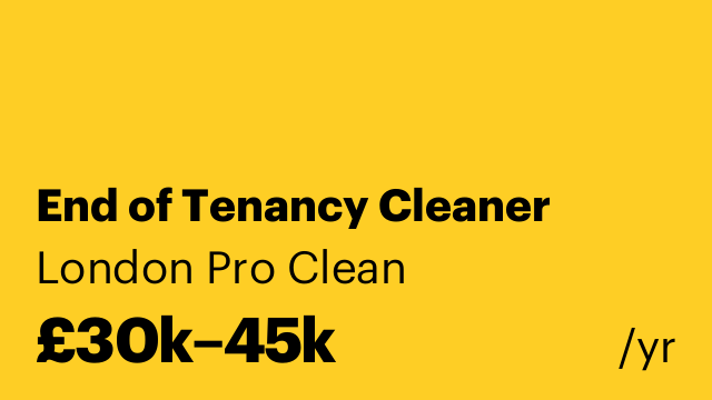 End of Tenancy Cleaner