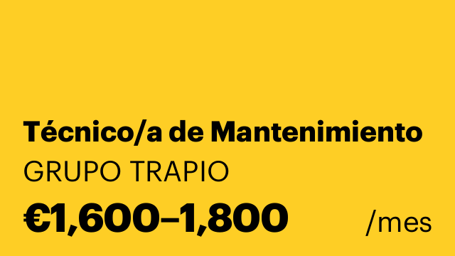 Técnico/a de Mantenimiento