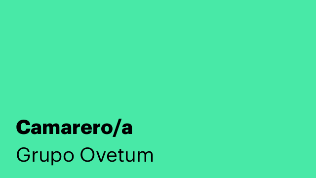 Camarero/a