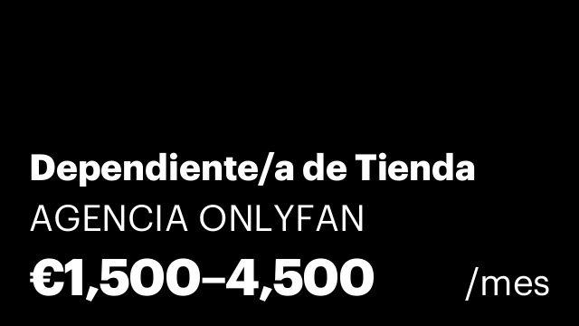 Dependiente/a de Tienda