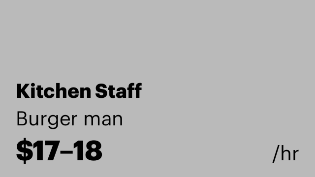 Kitchen Staff