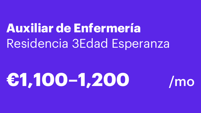 Auxiliar de Enfermería