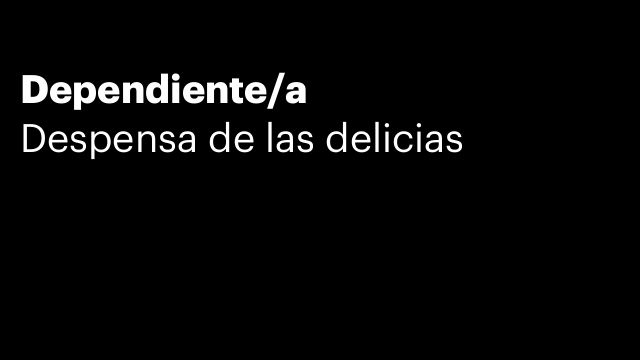 Dependiente/a