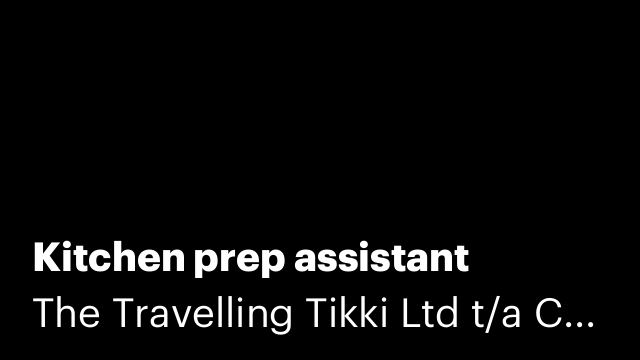 Kitchen prep assistant