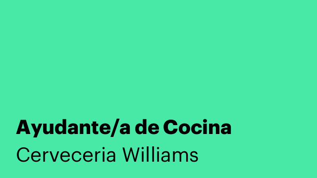 Ayudante/a de Cocina