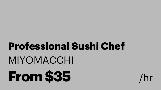 Professional Sushi Chef