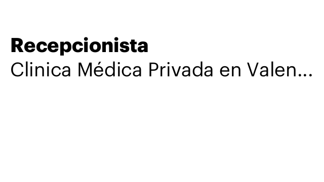 Recepcionista