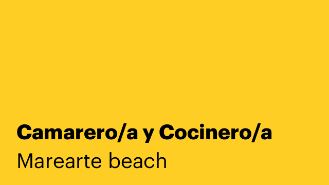 Camarero/a y Cocinero/a