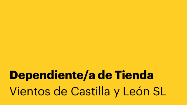 Dependiente/a de Tienda