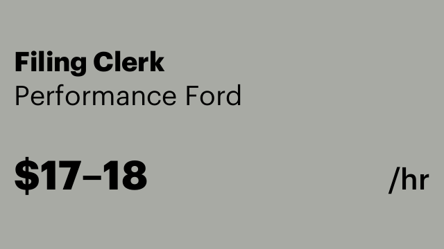 Filing Clerk